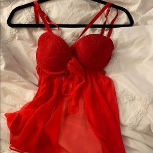 Red Victoria’s Secret Lingerie